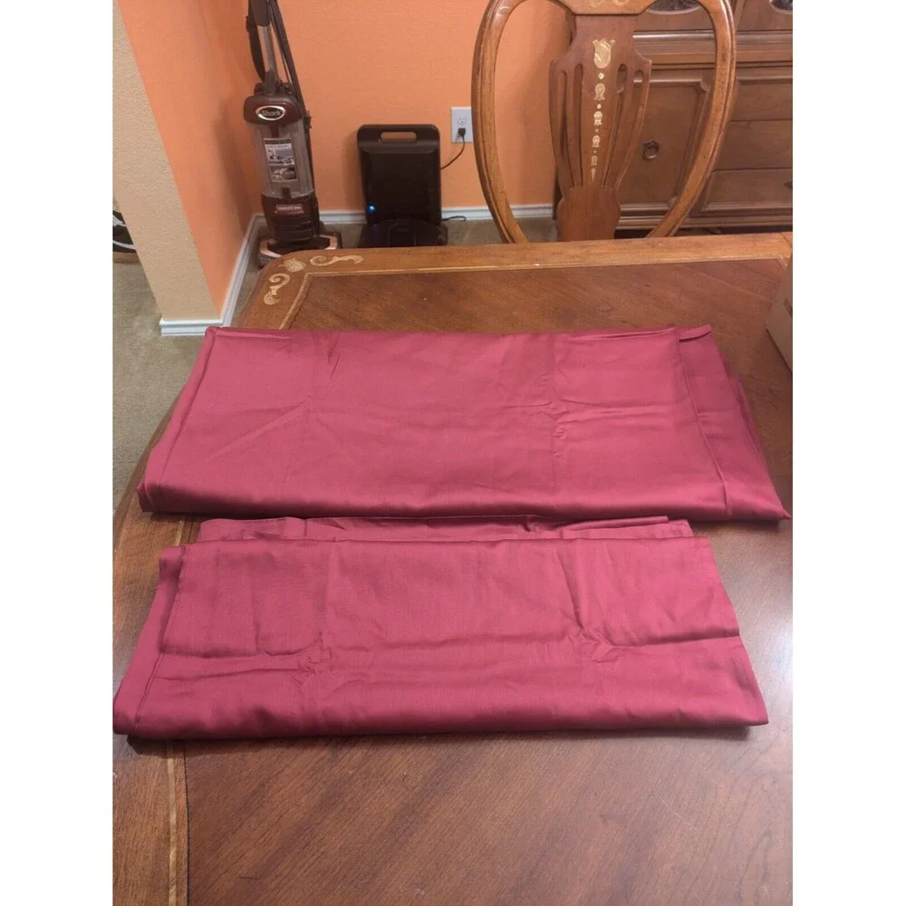 Distant Land flat sheet  Queen individual  Maroon & 2 Pillow Cases 100, %Cotton